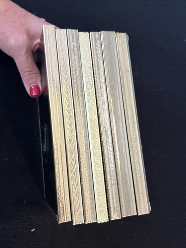 Lot Of 7 Vintage Gold Metal Ornate Picture Frames 5X7 Missing standing flaps - Picture 19 of 22