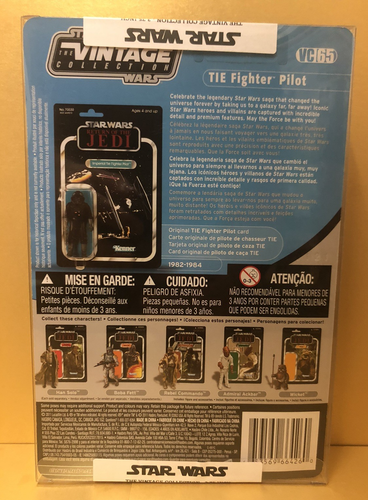 STAR WARS VC65 TIE FIGHTER PILOT CANADIAN VINTAGE COLLECTION 2011 TVC NEW MOC - Picture 14 of 14