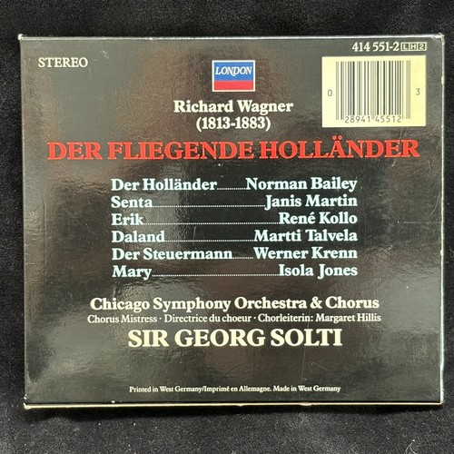 WAGNER Der Fliegende Hollander - SOLTI, Chicago LONDON 2CD SOLID SILVER germany - Bild 2 von 7
