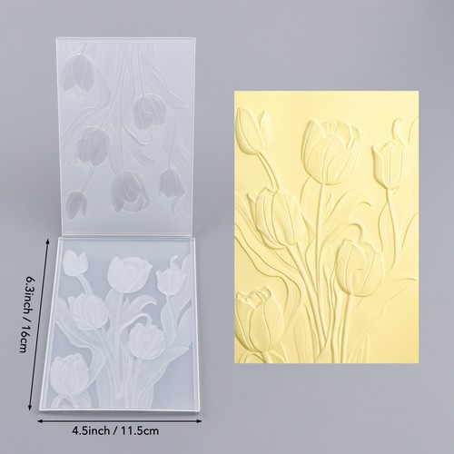 3D Prägefolder Vintage Blume Knospe Schablone für DIY Scrapbooking Handwerk - Bild 2 von 6
