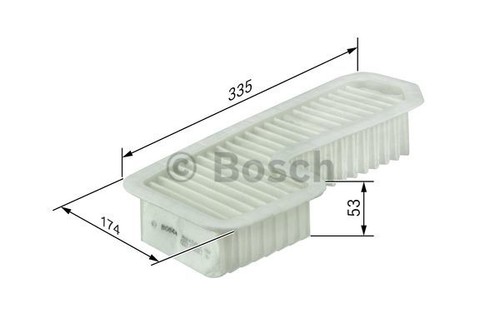ENGINE AIR FILTER ELEMENT F 026 400 158 BOSCH NEW OE REPLACEMENT - Picture 7 of 10