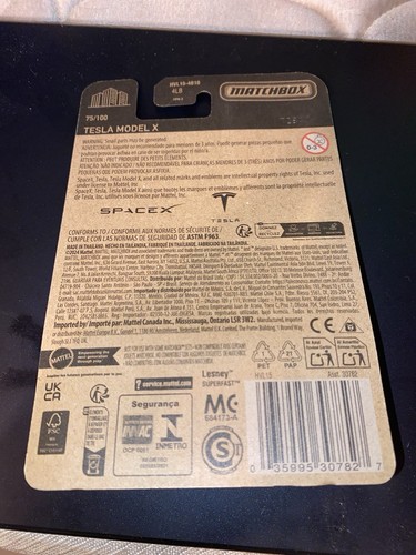 Matchbox 2024 SPACE X Tesla Model X 75/100 - Picture 2 of 2