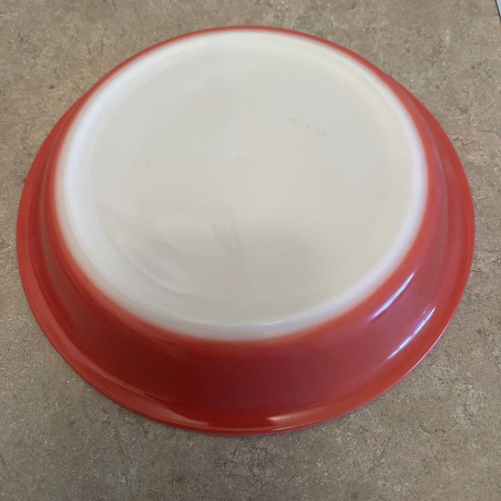 FLAMINGO Pink PYREX Glass Pie Plate #909 VTG Dish 9 3/8" Milk Glass EUC/MINT