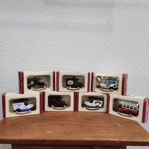 OXFORD DIECAST MODEL COLLECTION OF 7 VANS LIMITED EDITION