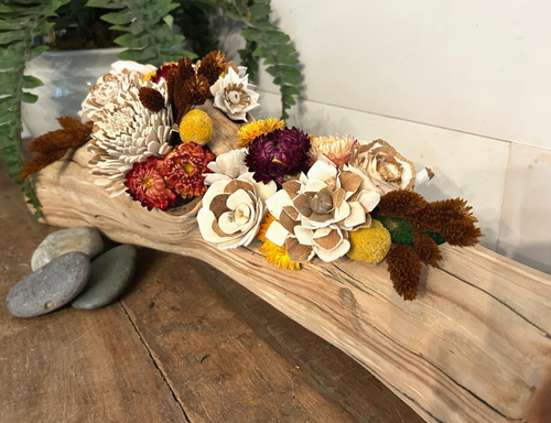 Fioriera composizione floreale autunnale per centrotavola matrimonio succulento decorazione regalo - Foto 12 di 27