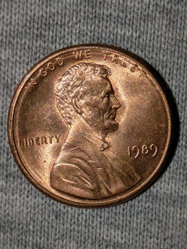 1989 1c Memorial Cent Mint State Deep Red Brown Toned Pristine Flawless - Picture 3 of 10