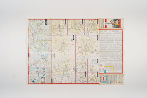 1962 Esso Road Map of North Carolina and South Carolina - Picture 3 of 4