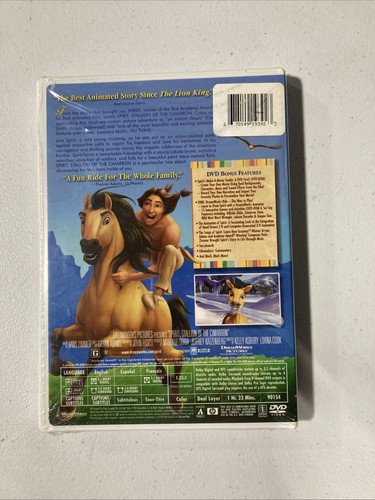 SPIRIT : Stallion of the Cimarron (DVD, 2002) Factory Sealed - Ships FREE - Picture 2 of 3