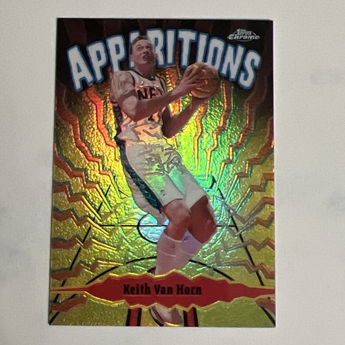 1998-99 Topps Chrome Apparitions Refractor KEITH VAN HORN # /100 Nets DEFEKT