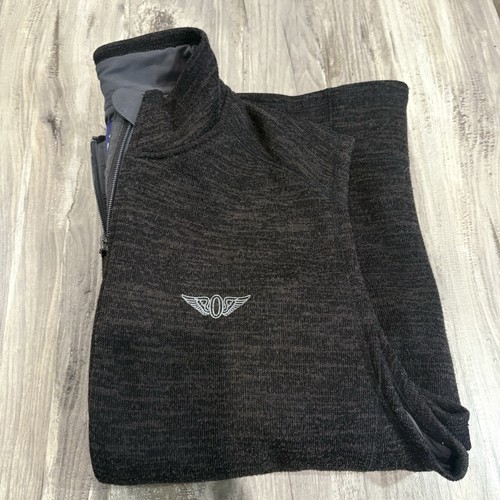Johnnie O Herren Weste Wes Full Zip Fleece Gr. L grau Full Zip - Bild 6 von 7