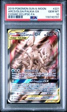 2019 #221 FULL ART/ARCEUS & DIALGA & PALKIA GX PSA 10