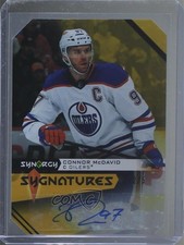 2023 Synergy Sygnatures Microburst Gold Achievement /5 Connor McDavid #S-MC Auto
