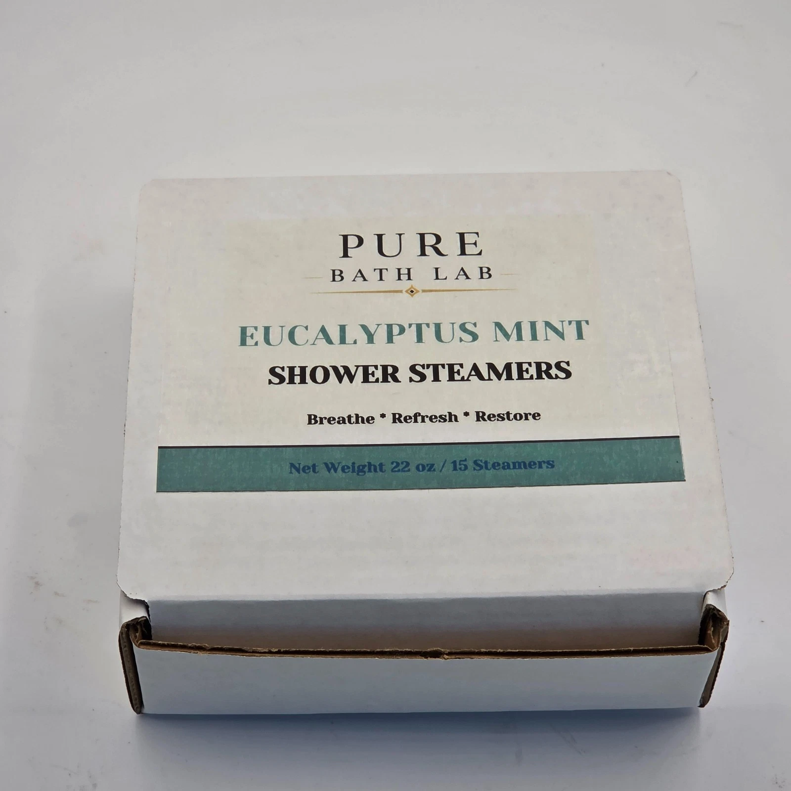 Pure Bath Lab Shower Steamers 15 Pack Eucalyptus Mint Aromatherapy