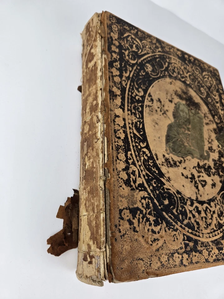 Antique 1871 Holy Bible William W. Harding Philadelphia  - Image 2 of 4