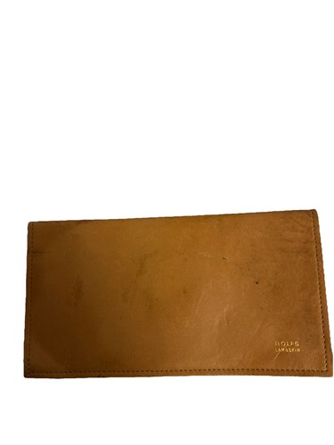 Rolfs Townsman Men' Leather Brown 1988 Little lambs Check Book Cover Vintage - Picture 12 of 17