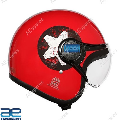 Jet Open Face MLG Women's Helmet For Royal Enfield Rider ECs - Picture 16 of 17