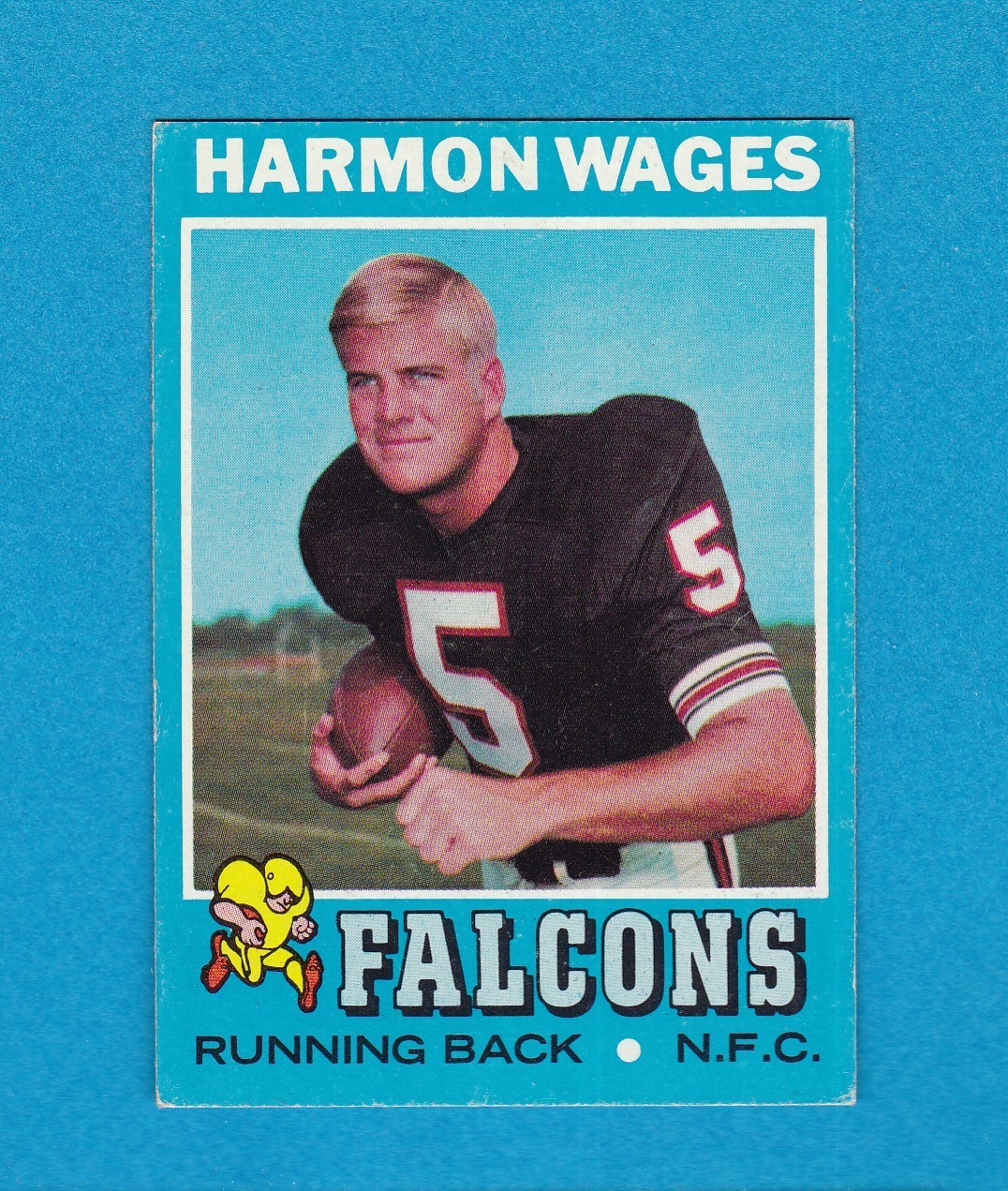 1971 TOPPS FOOTBALL SET BREAK 246 HARMON WAGES FALCONS VG/EX