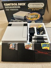 Nintendo NES Console Boxes and 4 Games Bundle. New 72 Pin Connector Retro Gaming