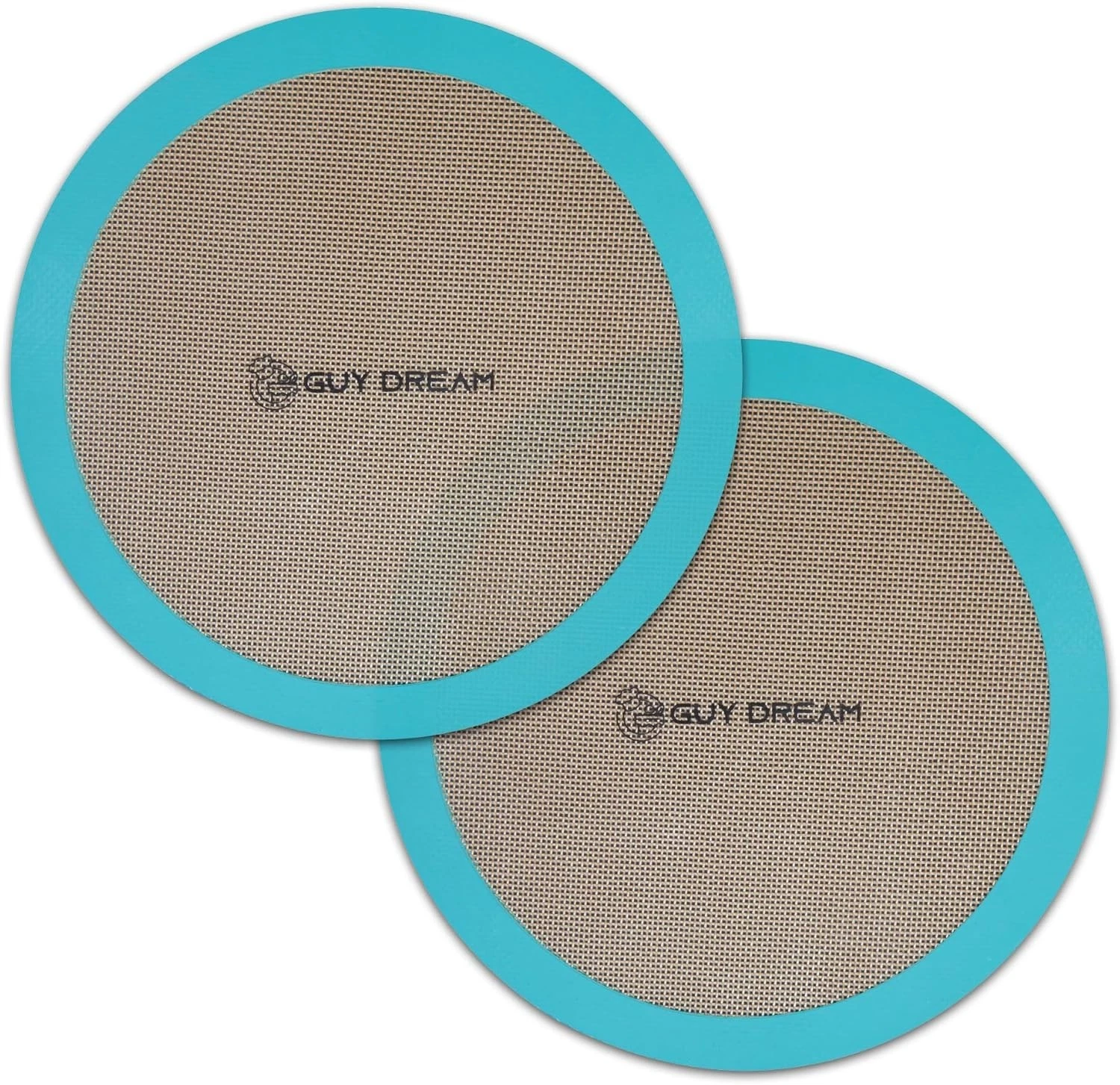 12-Inch Silicone Baking Round Mats Set of 2 Non-Stick Heatproof Up New