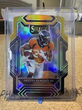 2021 Panini Select #212 Melvin Gordon III Club Level Black Gold Prizm Die-Cut