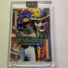 Jacob Wilson 1/1  cracked ice From Holiday Joker Pack Multi-Sport 2025 Wild Card