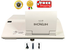 Hitachi CP-A301N 3LCD Projector Ultra Short Throw HD 1080p 3000 ANSI HDMI Bundle