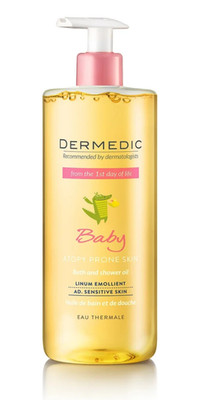 Dermedic Baby Bath And Shower Oil From 1st Day Of Life   Bottle 500ml
