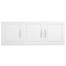 2-Tier Wall Mounted Laundry Room Cabinet with 3 Doors, Adjustable Shelf, 54-inch