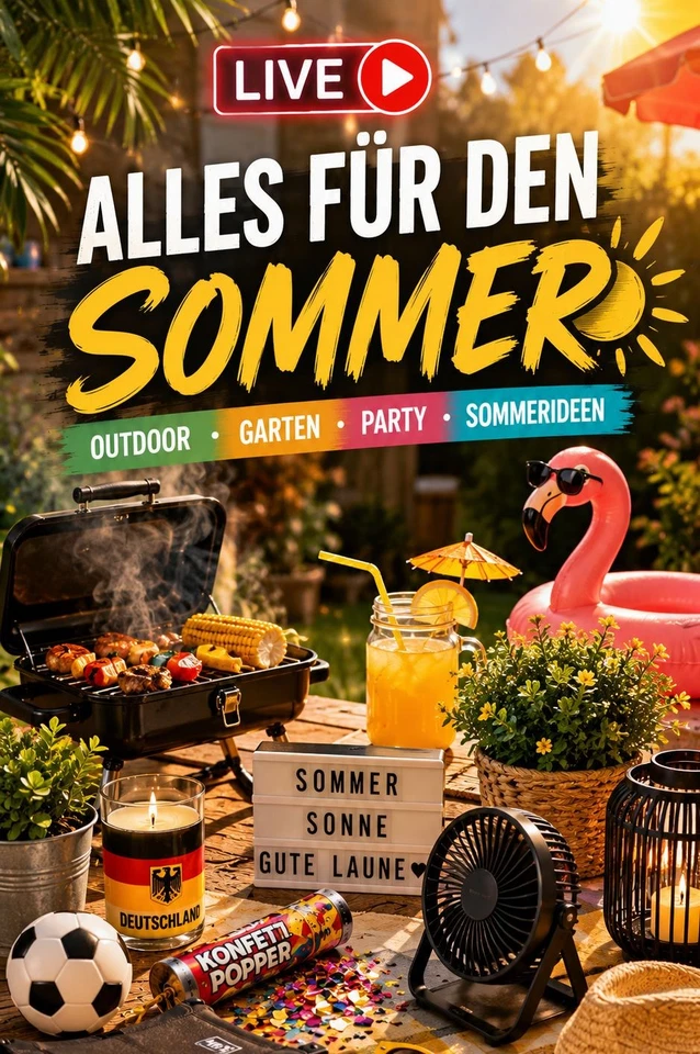 ☀️Alles für den Sommer🌴Outdoor • Garten • Party • Sommerideen🍹🔥