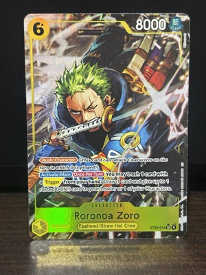 #ad ONE PIECE Roronoa Zoro Full Art ST29 014 Starter Deck 29: Egghead Foil $8.97