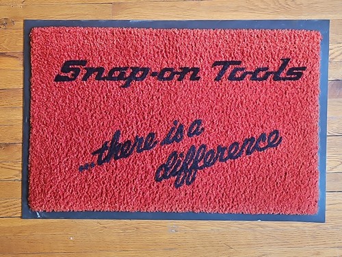 Vintage Snap On Tools Werbung Boden Theke Matte Teppich 26”x17”