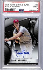 2025 Topps Chrome Black #CBA-RJ Randy Johnson PSA 9 MINT Auto Diamondbacks 