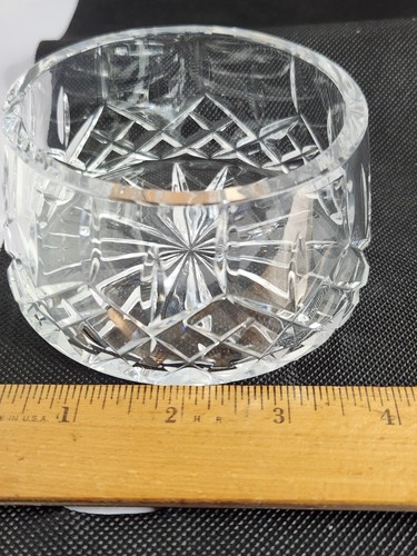 Vintage Kristall Geschliffen Glas Wein oder Champagner Flasche Untersetzer Halter 2,5" Hoch - Bild 6 von 7