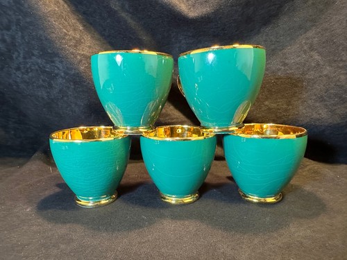Vintage Arklow Green & Gold Harp Irish Tea Service 15 Piece Set Made in Ireland - Picture 16 of 23