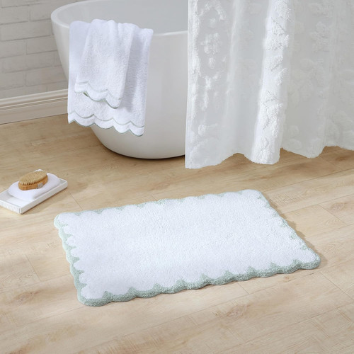 Peri Home 100% Cotton Hand Towel for Bathroom, 16" x 27", Sage - Picture 3 of 8