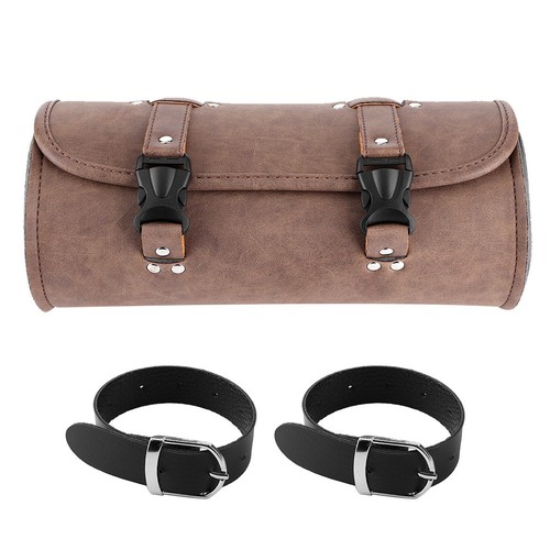 Car Brown PU Leather Side Saddle Bags Tool Storage Pouch Retro Style For - Picture 10 of 19