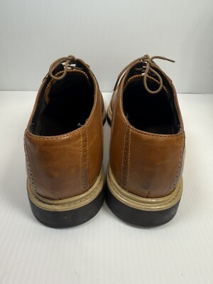 Vintage Cole Haan Spectator Wingtip Oxford Men\'s 10D Brown Cream Leather USA Cole Haan Air Wingtip Spectator Shoes Brown & Ivory Leather  main image 2