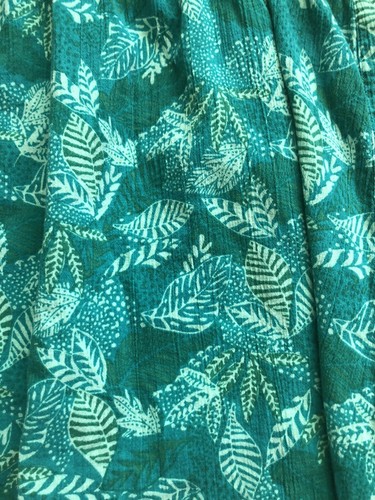 Girl's Cherokee Green Leaf Pattern Sleeveless Babydoll Top Size L (10/12) - Picture 2 of 4