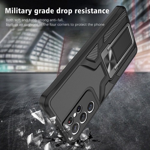 Hybrid Military Armor Case For Samsung Galaxy S22 S21 S20 Note20 Magnetic Stand - Zdjęcie 20 z 57