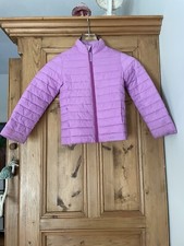Lands End Coat Youth Medium 5/6 Purple Primaloft Puffer Jacket