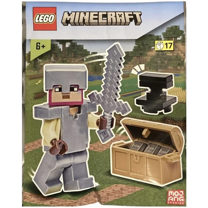 LEGO Minecraft Knight with Chest and Anvil Foil Bag 662309 (SEALED)