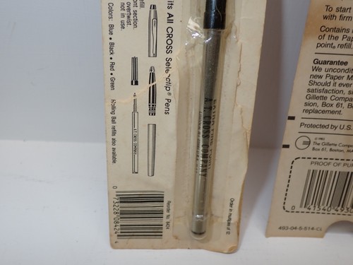 Cartucho de tinta vintage 3ea recargas Cross No. 8424 PaperMate Jumbo Powerpoint - Imagen 10 de 14