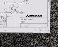 Mitsubishi Forklift FGC15K Electrical Wiring Diagram Manual