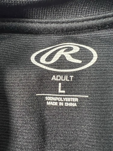 Minnesota Vikings Embroidered Logo Rawlings Black Long Sleeve Warm Up Shirt - L - Bild 4 von 8