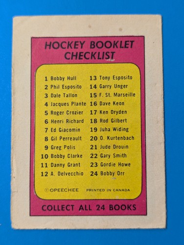 1971-1972 O-Pee-Chee Player Folleto Inglés U-Pick Completa tu Set - Imagen 5 de 81