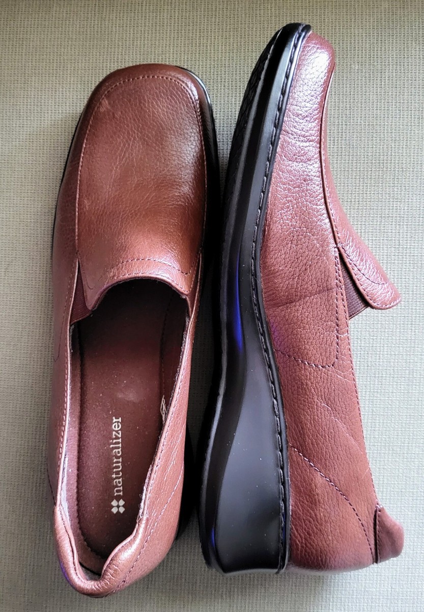 Naturalizer Reber Coffee Bean Brown Leather Loafers Shoes Women s