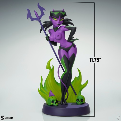 Estatua Sideshow Devil Girl (variante púrpura y verde) - Imagen 5 de 10