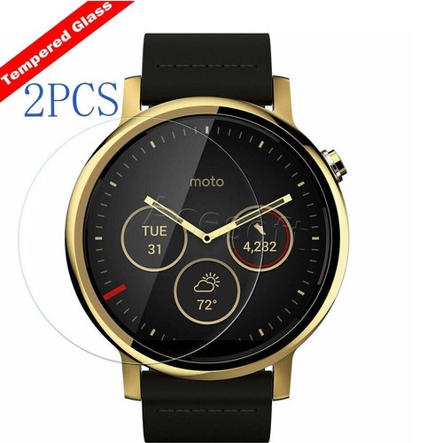 2x Shatterproof Tempered Glass Screen Protector f Motorola Moto 360 2nd Gen 46mm - 第 1/1 張圖片