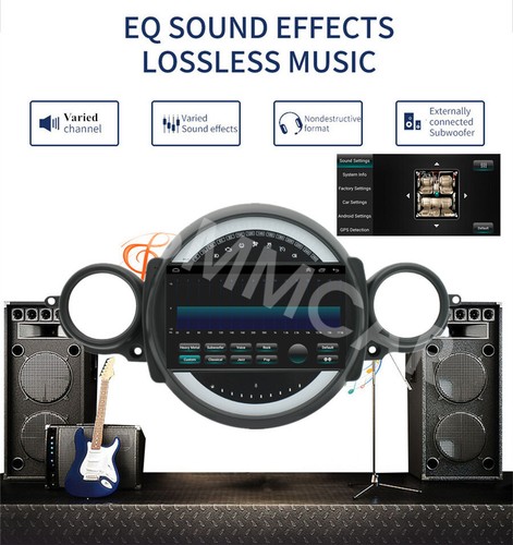 9" per BMW MINI COOPER 2007-2013 Carplay Stereo Radio GPS Nav Lettore Wifi 4+32GB - Foto 9 di 23