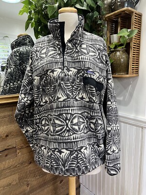 Patagonia Synchilla XL 黒トレーナー Patagonia Synchilla Snap-T Pullover, black w/forge grey